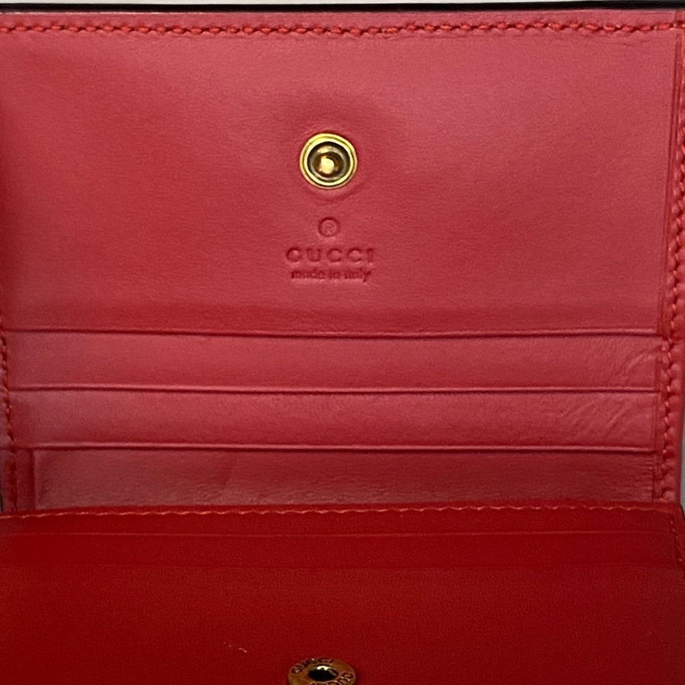 Gucci Cherry GG Supreme PVC Wallet - Picture 11 of 12